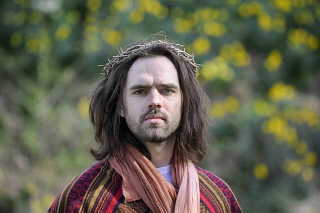 Luke Rowe will be playing Jesus in this month's open-air production of the 'Easter Story' in Princes Street Gardens in Edinburgh. Picture: Colin Hattersley