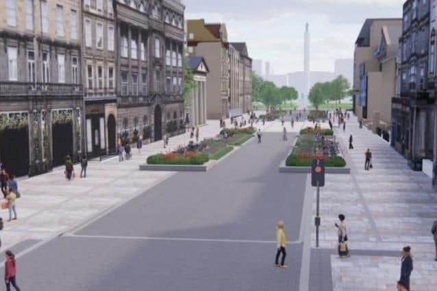 Under the plans, trees will be planted in George Street for the first time, in the blocks at each end of the street.