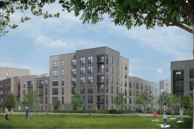 The development is one of the first parts of the Granton waterfront regeneration