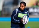 Ms Muzambe, who moved to Scotland from Zimbabwe when she was 12 years old, won her first cap in 2019 against England, but said she initially had no idea she was the first black player to represent her country. (Photo by Ross MacDonald / SNS Group/ SRU)