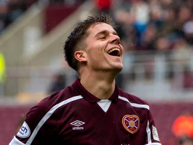 Cammy Devlin enjoying his last outing against Motherwell.