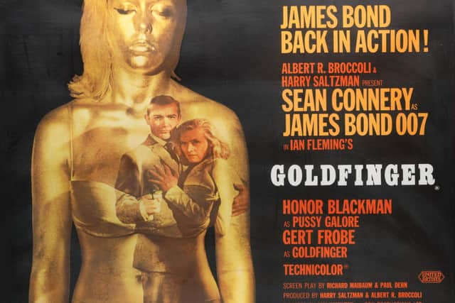 Poster for Goldfinger from 1964  Picture: Saltire News
