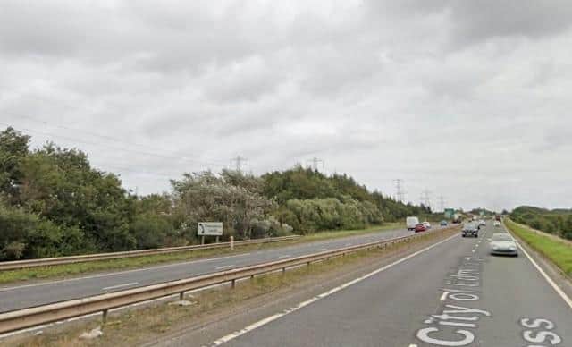 A stretch of the A720 will be closed tonight. Picture: GoogleMaps