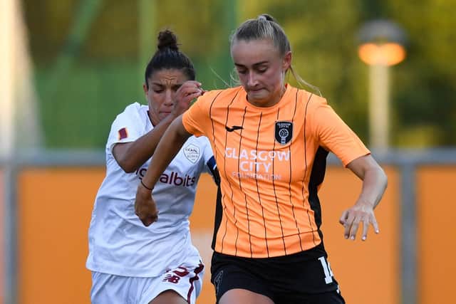 Lauren Davidson scored Glasgow City’s opening goal early on