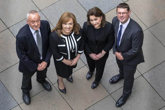 From left: Alan Jones, Jacqueline Law, Dianne Paterson, and Euan McSherry (partner and head of Edinburgh office, Aberdein Considine). Picture: David Johnstone Photography.