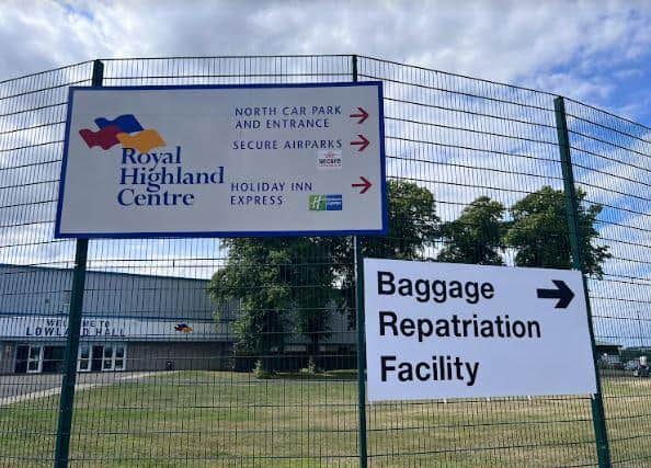 Passengers whose luggage was handled by Swissport can now attend a temporary baggage facility at the Royal Highland Centre to collect delayed bags.