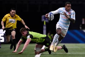 Edinburgh's defence coach Calum MacRae is wary of the threat posed by Racing's outside centre Virimi Vakatawa. Picture: Franck Fife/AFP via Getty Images