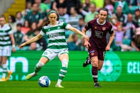 Hearts Player of the Season Ciara Grant was unable to stop Celtic. Credit: Malcolm Mackenzie