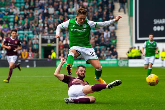 Hibs host Hearts in the third Edinburgh derby of the season. Picture: SNS