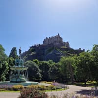 Magic memories of Ross Fountain in full flow one fine morning