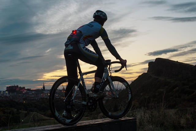 For cyclists looking for a challenge, look no further than one of the city's main landmarks, Arthur's Seat in Holyrood  Park. You can take on the steep climb on the roadway that goes up and around the city centre hill, with a full loop coming in at around 5km. Or you can go 'off-road' and take on the tougher terrain available at Arthur's Seat. All while enjoying stunning views of Edinburgh and further afield. Photo by Phil Wilkinson.