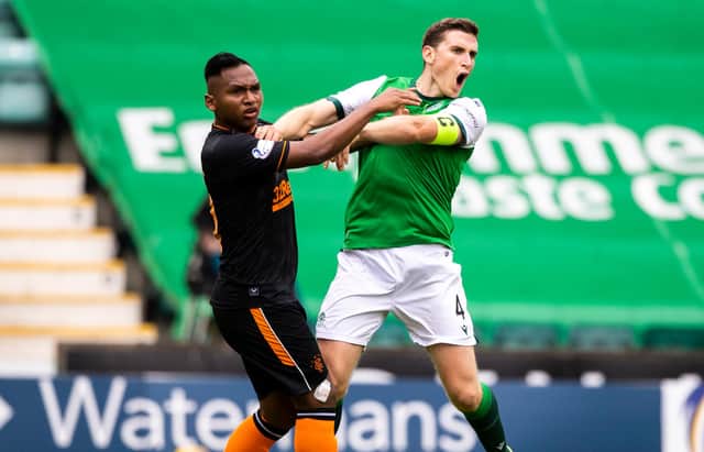 Paul Hanlon has rediscovered his best form for Hibs so far this season. Picture: SNS