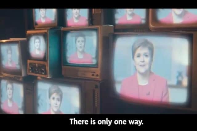 Nicola Sturgeon takes a back seat in the latest SNP party political broadcast (Picture: SNP)