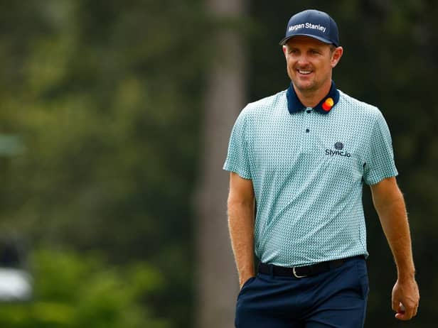 Justin Rose during the second round of the Masters at Augusta National Golf Club. Picture: Jared C. Tilton/Getty Images.