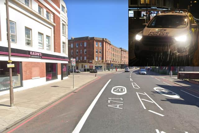 Gorgie Road, near where the stabbing is understood to have taken place picture: Google Images and JPI Media