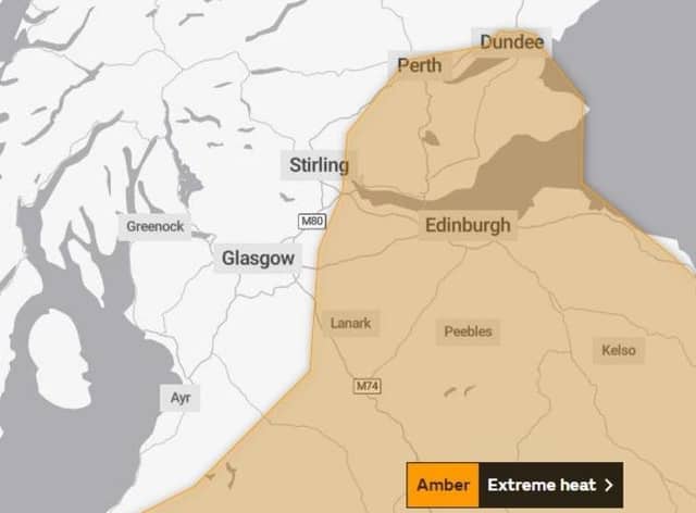 The Met office warning has been extended