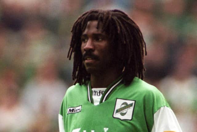 Jean-Marc 'Jimmy' Boco in action for Hibs during his season-long spell at Easter Road