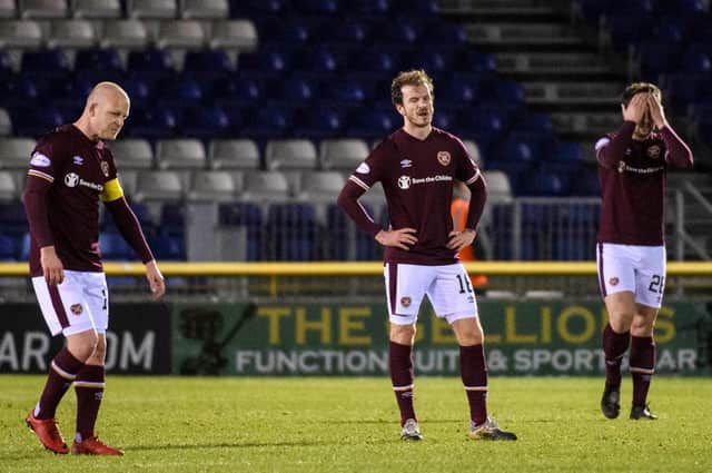There were no academy graduates in the ten outfield positions from the Hearts starting XI last Friday. Picture: SNS