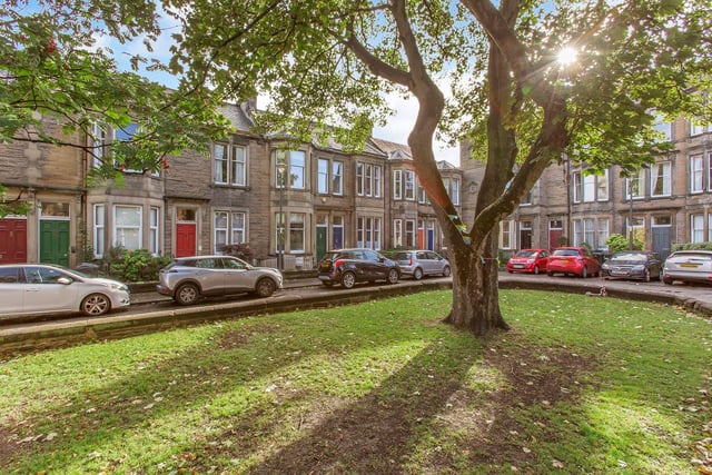 Tucked in a quiet cul-de-sac in Pilrig, overlooking a pretty public green, it’s easy to forget 27 Rosslyn Crescent is just over a mile from the heart of the capital.
