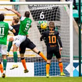 Christian Doidge netted an equaliser in the 2-2 draw the last time Hibs faced Rangers. Picture: SNS
