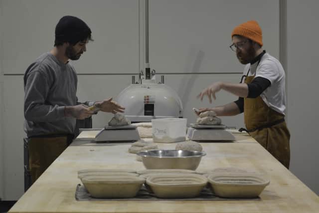 Behind the scenes with bread-makers Andrew and Malcolm (Photo: Ben Reade).