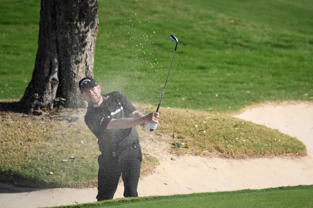 David Drysdale of Scotland at the 6th hole during the first round of the Aphrodite Hills Cyprus Open where he made a strong start with a round of 65. Picture: Ross Kinnaird/Getty Images