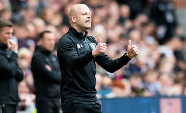 Hearts interim boss Steven Naismith will be looking to get his side a big result in the chase for third. All pictures: SNS