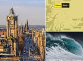 Edinburgh and the rest of Scotland is set to be battered by very strong winds, the Met Office has warned (Getty Images/ Met Office)