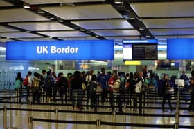 General view of passengers going through UK Border at Terminal 2 of Heathrow Airport: Steve Parsons/PA Wire