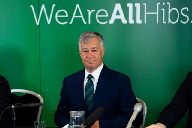 Hibernian chairman Ron Gordon took over the majority shareholding of the club last July. Pic: SNS Group Ross Parker