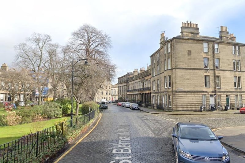 St Bernard's Crescent is number 10 on the list with an average house price of £1,282,000.
