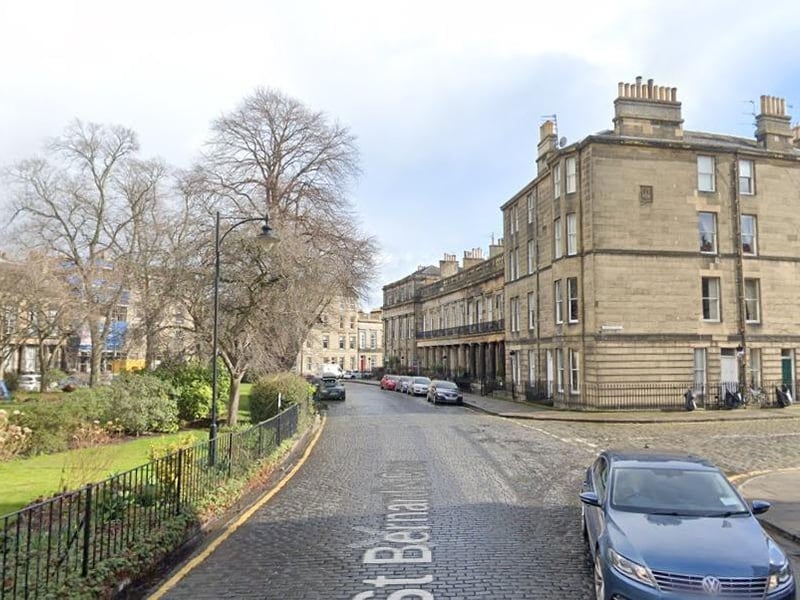 St Bernard's Crescent is number 10 on the list with an average house price of £1,282,000.