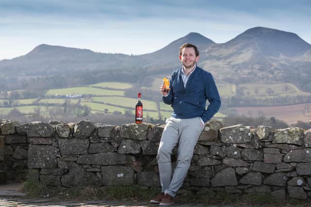 Dominic Tait at the Eildons, near Melrose in the Scottish Borders where he plans to open the 'centre for vermouth excellence'