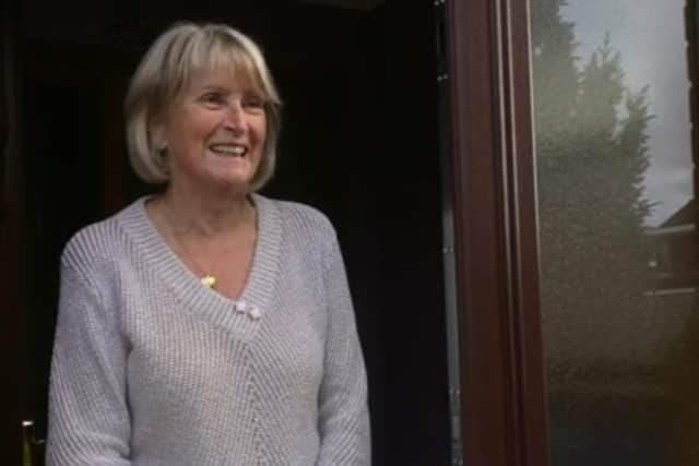 Anne's reaction after seeing her mirrors brought back to life for the first time
Credit: BBC