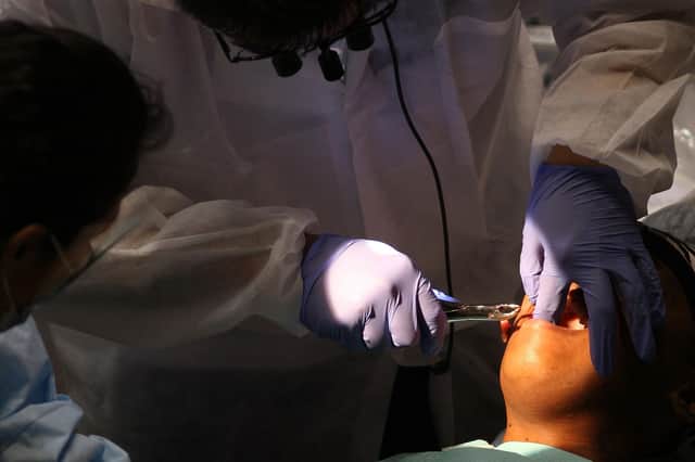 After root canal work, Hayley Matthews had to make another trip to the dentist (Picture: David McNew/Getty Images)
