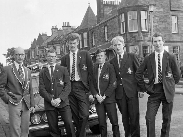 The George Watson's College Rowing Team leave for Ireland in June 1964.