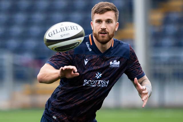 Luke Crosbie during a training session at the new Edinburgh Rugby Stadium. Picture: Paul Devlin/SNS