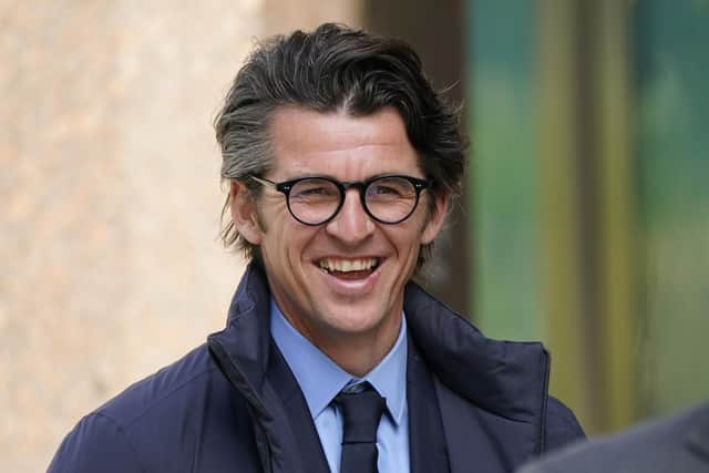 Joey Barton arriving at Sheffield Crown Court where he is charged with causing actual bodily harm to the then Barnsley manager Daniel Stendel in April 2019.