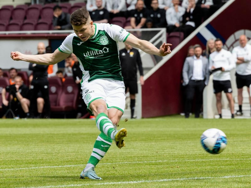 Kevin Nisbet scores with the free-kick to make it 1-1