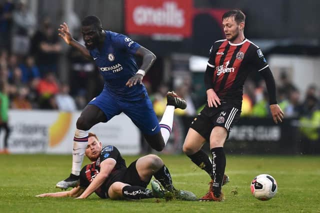 Bohemians in action against Chelsea in a friendly. (Photo by Charles McQuillan/Getty Images)