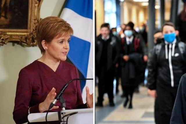 Nicola Sturgeon will provide an update on lockdown and schools on Tuesday.