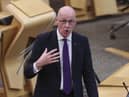 John Swinney, Scotland’s Deputy First Minister has recommended that people should stay at home, limit their social interactions and not go first footing at Hogmanay (Photo: Fraser Bremner/Daily Mail).