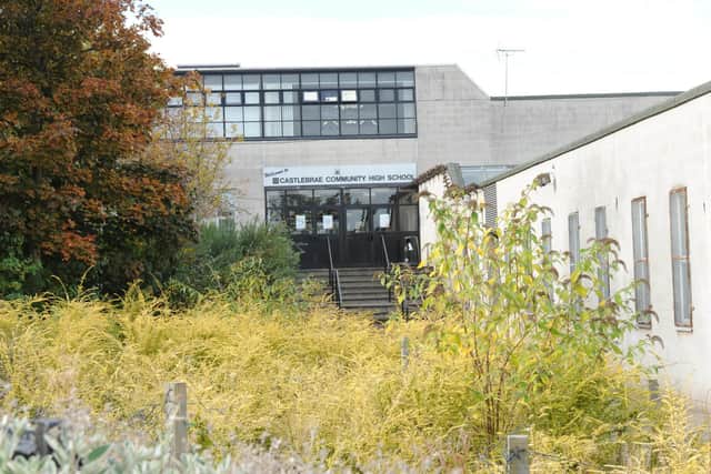 The old Castlebrae High School was targeted by vandals as soon as pupils had moved to their new building.     Picture Ian Rutherford.