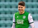 Birmingham are weighing up an improved bid for Hibs striker Kevin Nisbet. Photo by Ross MacDonald / SNS Group