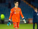 Joel Pereira had a difficult debut for Huddersfield Town. Picture: SNS