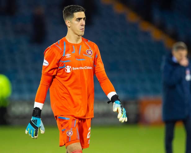 Joel Pereira had a difficult debut for Huddersfield Town. Picture: SNS