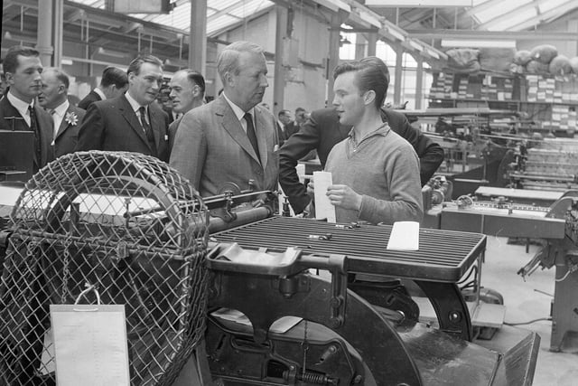 Edward Heath opens Anderson's Factory at Dalkeith in September 1964.