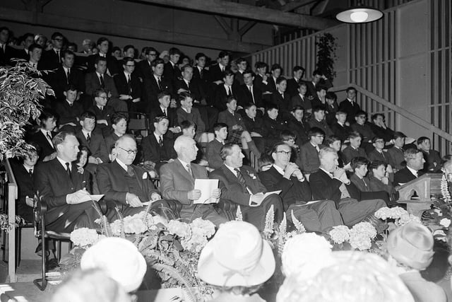 Lord Grand, Lord Justice Clerk, was the guest of honour at the Founders Day event at Fettes College in June 1963.