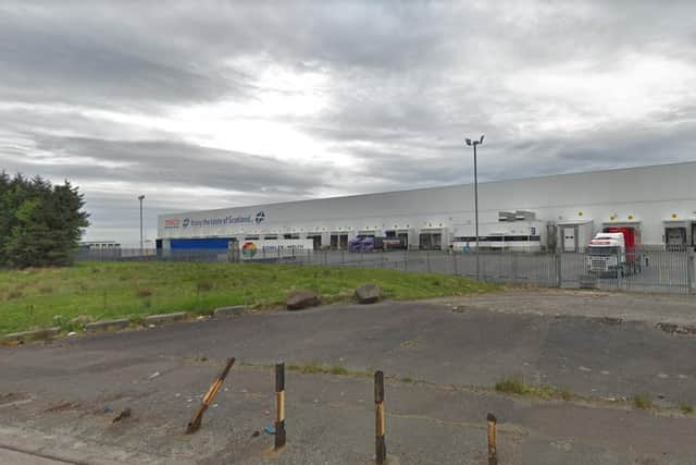 The Tesco distribution centre in Livingston. Pic: Google