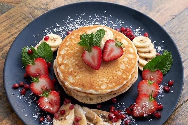 This 100% vegan restaurant on Bruntsfield Place serves up delicious pancakes as part of its all-day breakfast offering. The cafe's sweet pancakes come with spiced apple compote, whipped cream and candied walnuts, while the savoury option is served with veggie sausage, seitan bacon and a tofu scramble.